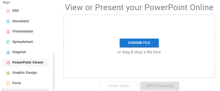 which program opens a powerpoint 2019 presentation in a browser