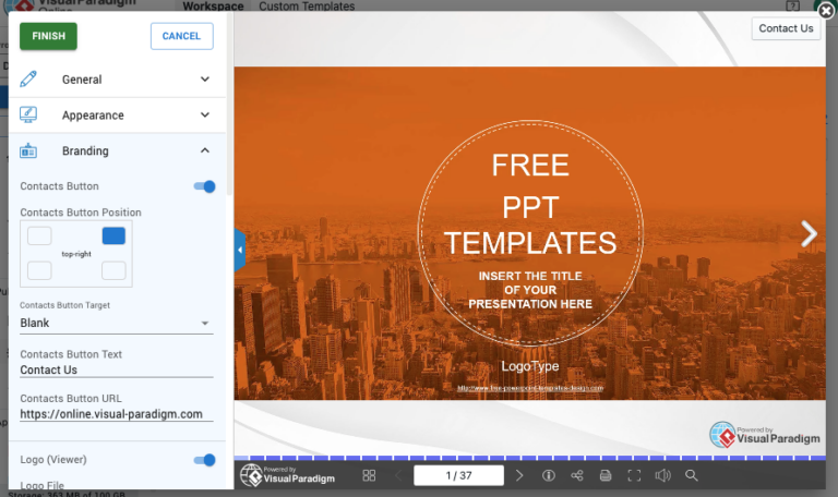 How to Add Contact Button to PowerPoint Slideshow - Visual Paradigm Blog