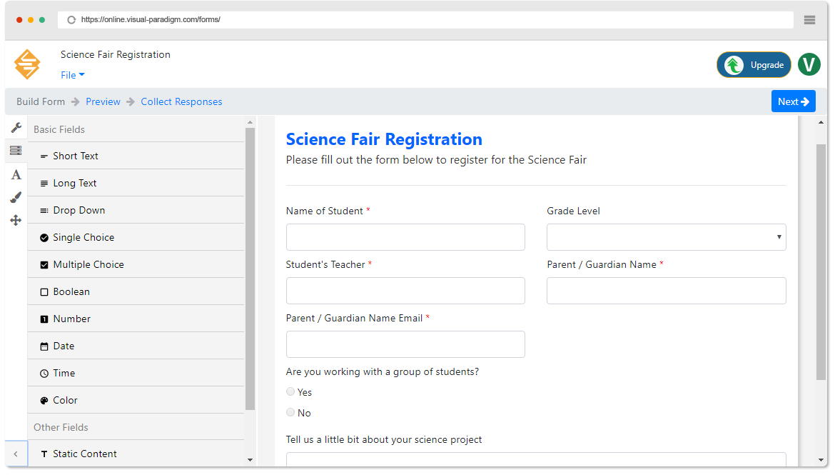 Press Release: Introducing Visual Paradigm Forms