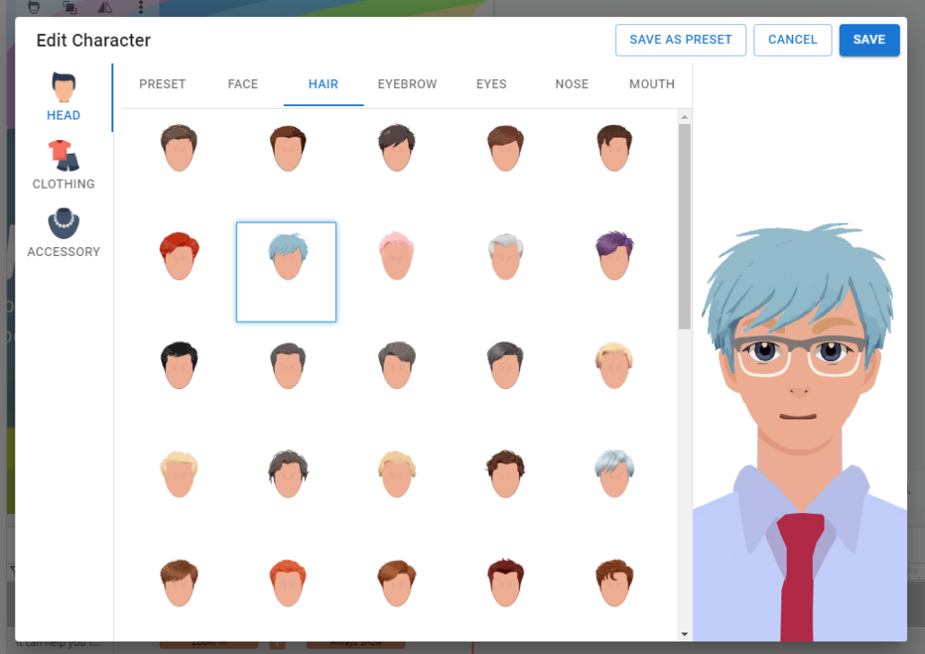 Customize a Character from Template - Visual Paradigm Blog