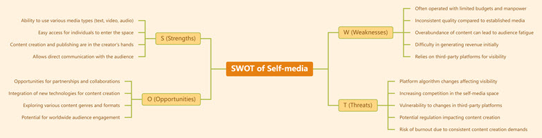 SWOT of Self-media