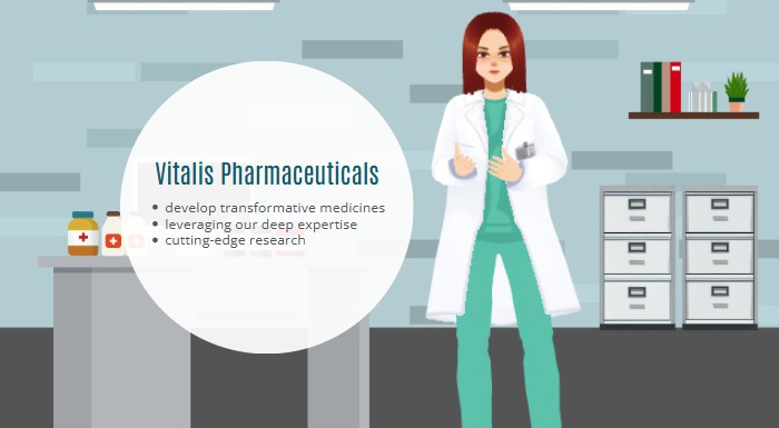 A screenshot from one of the templates introducing medicines information