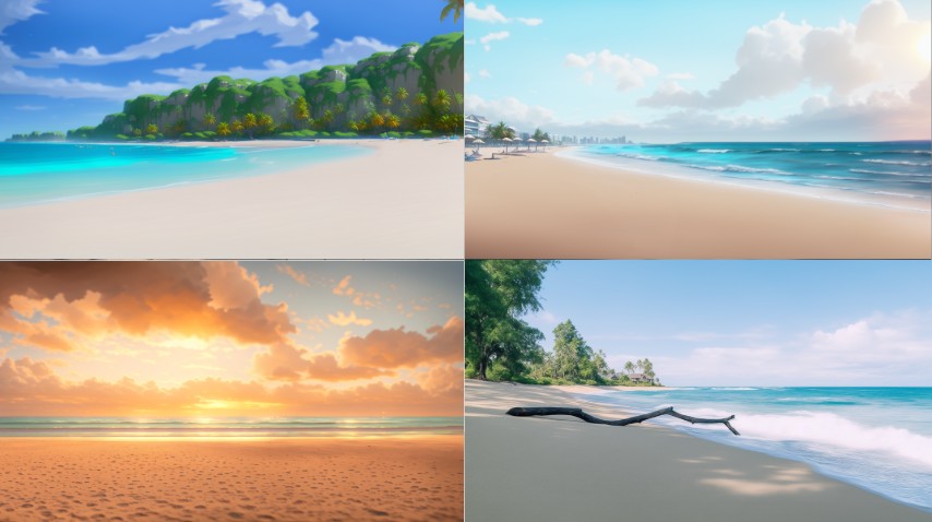 A scene background of beach