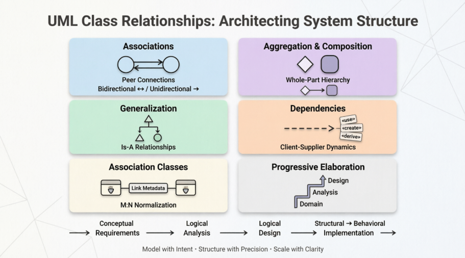 Beyond Isolated Classes: Architecting System Structure Through UML Relationships & PlantUML