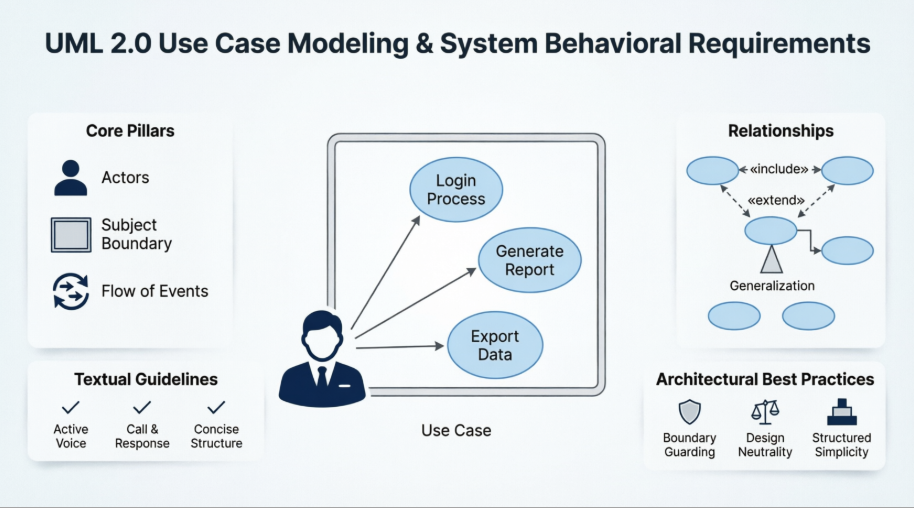 Blueprints for Behavior: A Comprehensive Case Study in UML 2.0 Use Case Modeling Blueprints for Behavior: A Comprehensive Case Study in UML 2.0 Use Case Modeling