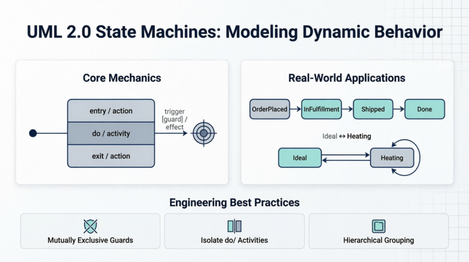 Modeling Dynamic Behavior: A Comprehensive Case Study in UML 2.0 State Machines