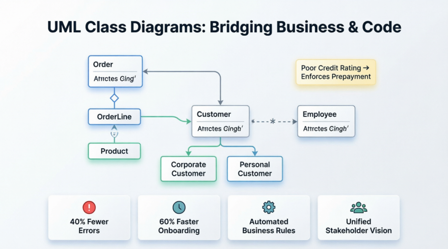 Mastering Object-Oriented Design: A Practical Case Study in Order Processing Systems Using UML Class Diagrams