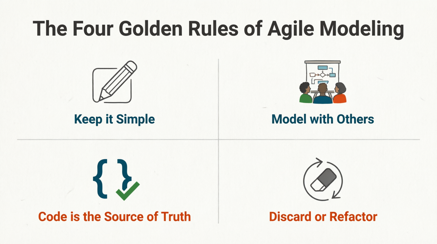 The Four Golden Rules of Agile Modeling