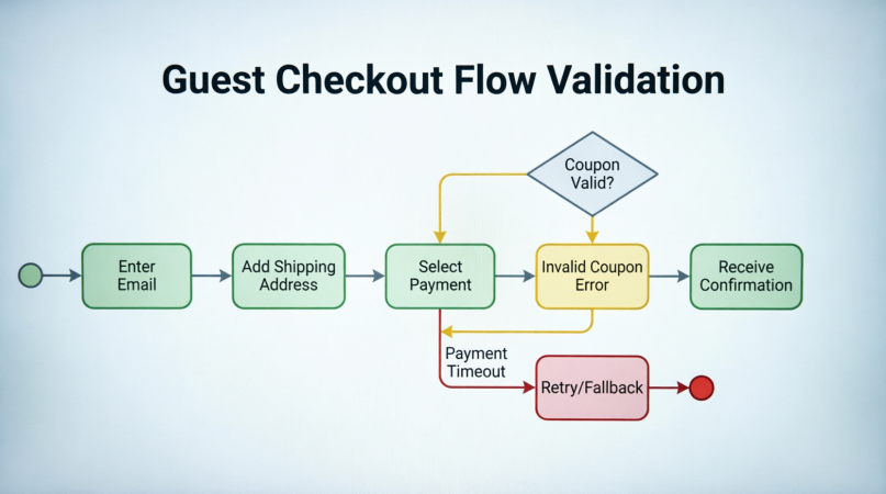 Guest Checkout Flow Validation with Stakeholders