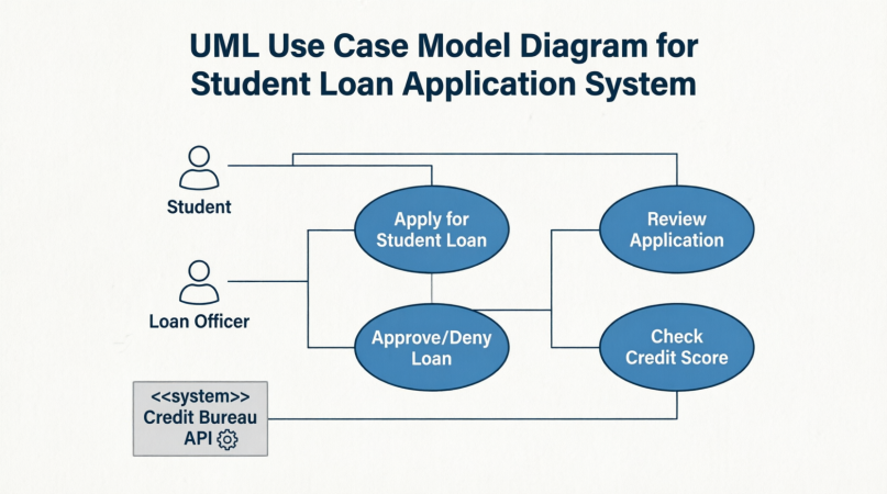 Use Case Model Diagram Showing Actors and Goals