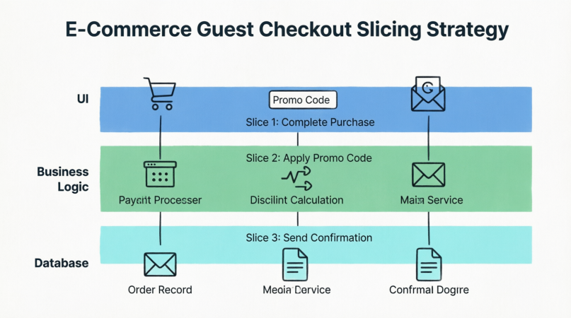 E-Commerce Guest Checkout Slicing Strategy