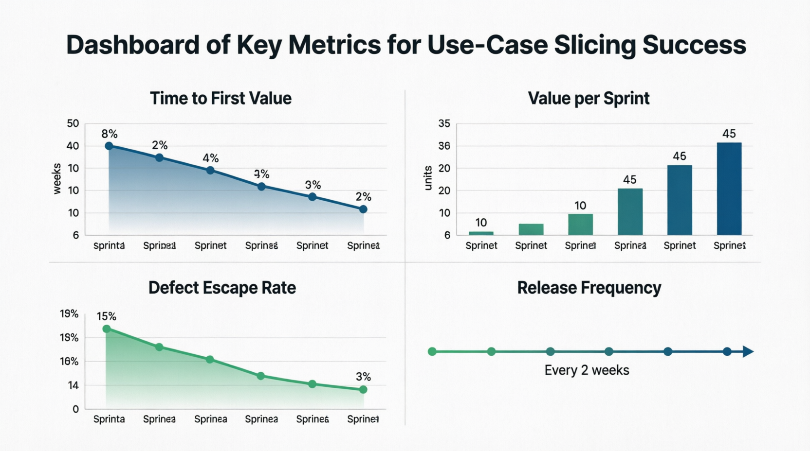 Dashboard of Key Metrics for Use-Case Slicing Success