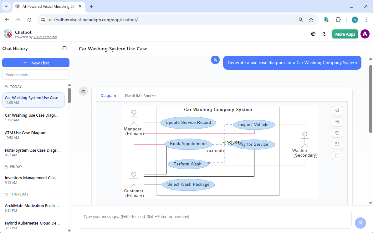 Enhanced AI-Powered Chatbot for Better Diagram Generation | Visual Paradigm AI