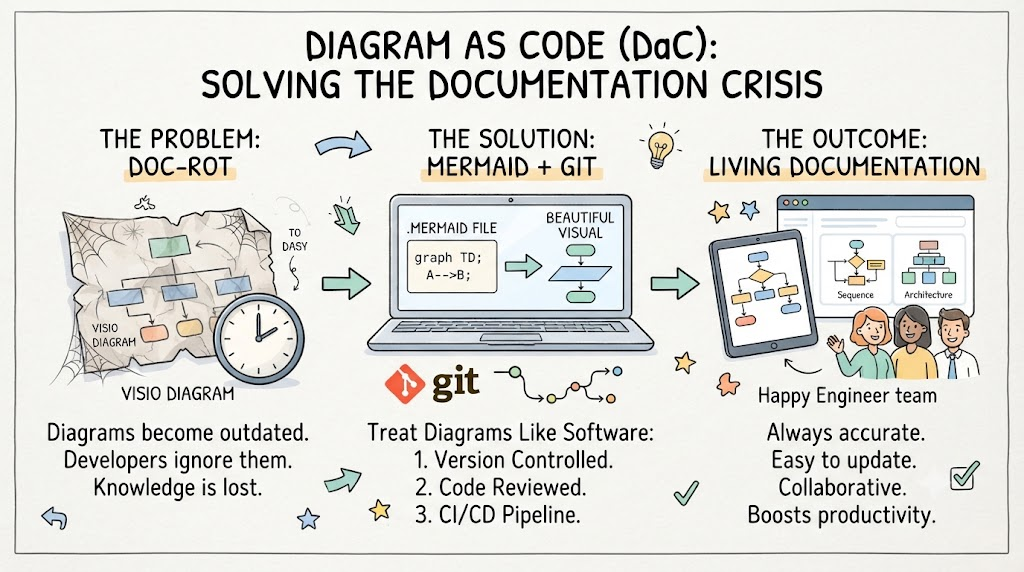 Beyond Static Images: Unlocking the Power of Diagram-as-Code with Mermaid and AI Tooling Beyond Static Images: Unlocking the Power of Diagram-as-Code with Mermaid and AI Tooling