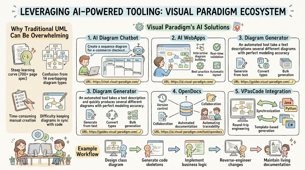 The Complete UML Reference: Structural and Behavioral Diagrams Explained with PlantUML and Visual Paradigm AI